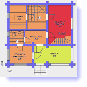 Проекты домов 8 на 8 из каркаса в Петрозаводске